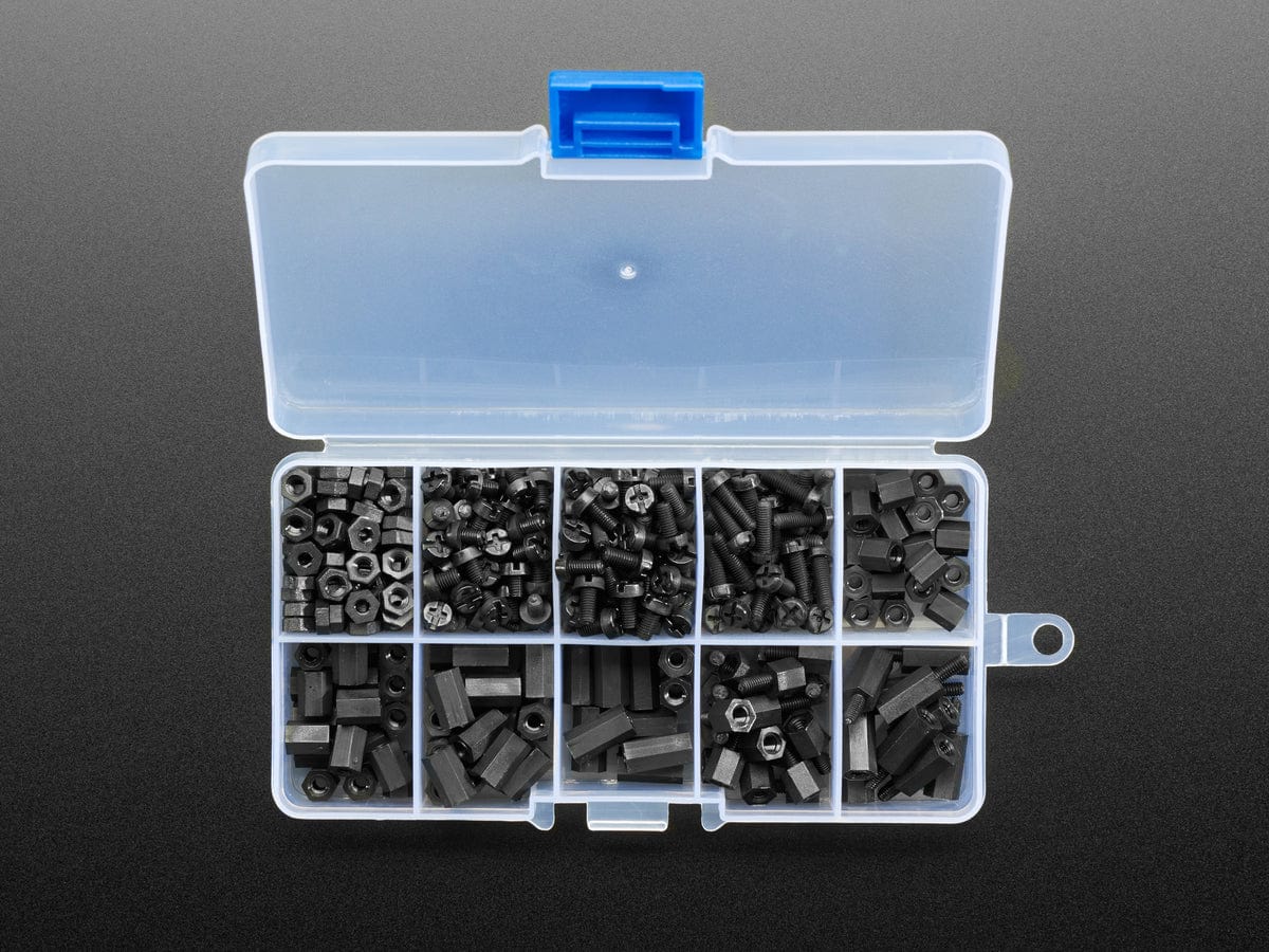 Black Nylon Screw and Stand-off Set – M3 Thread by The Pi Hut - The Pi Hut