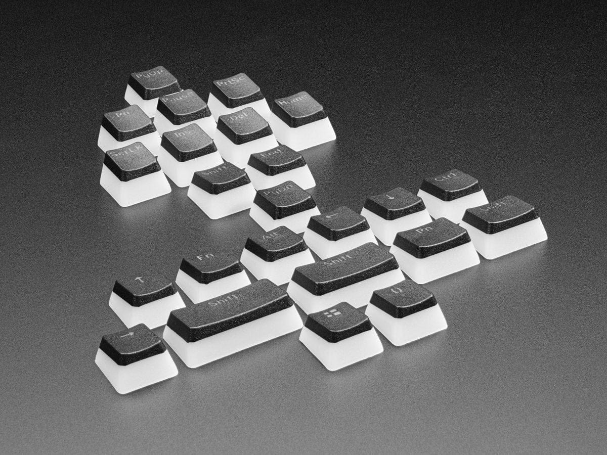 Black Pudding Keycaps - 24 Piece Keyboard Add-On Kit by The Pi Hut - The Pi Hut