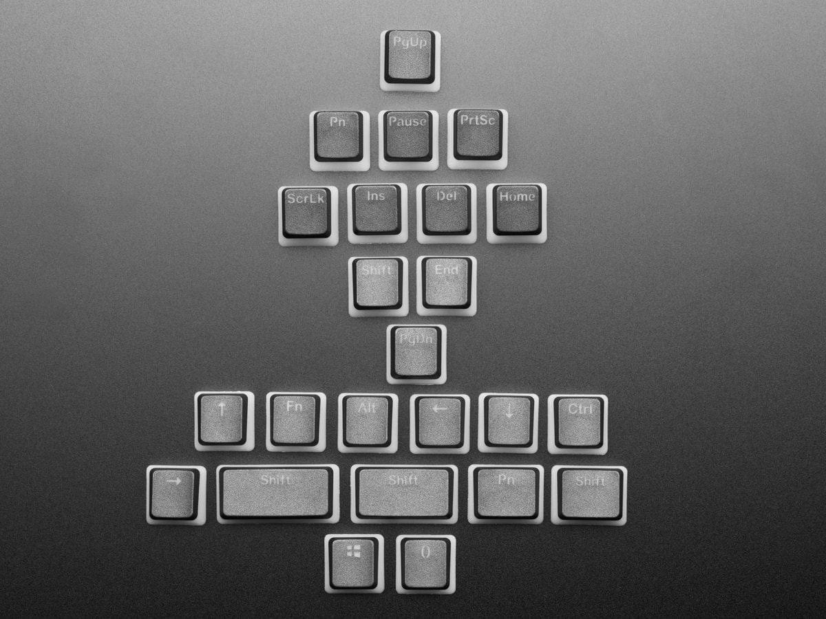 Black Pudding Keycaps - 24 Piece Keyboard Add-On Kit by The Pi Hut - The Pi Hut