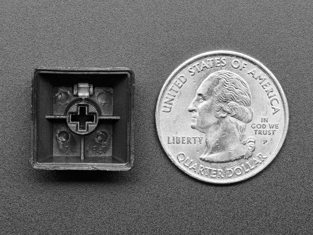 Black Windowed Lamp R4 Keycap for MX Compatible Switches by The Pi Hut - The Pi Hut