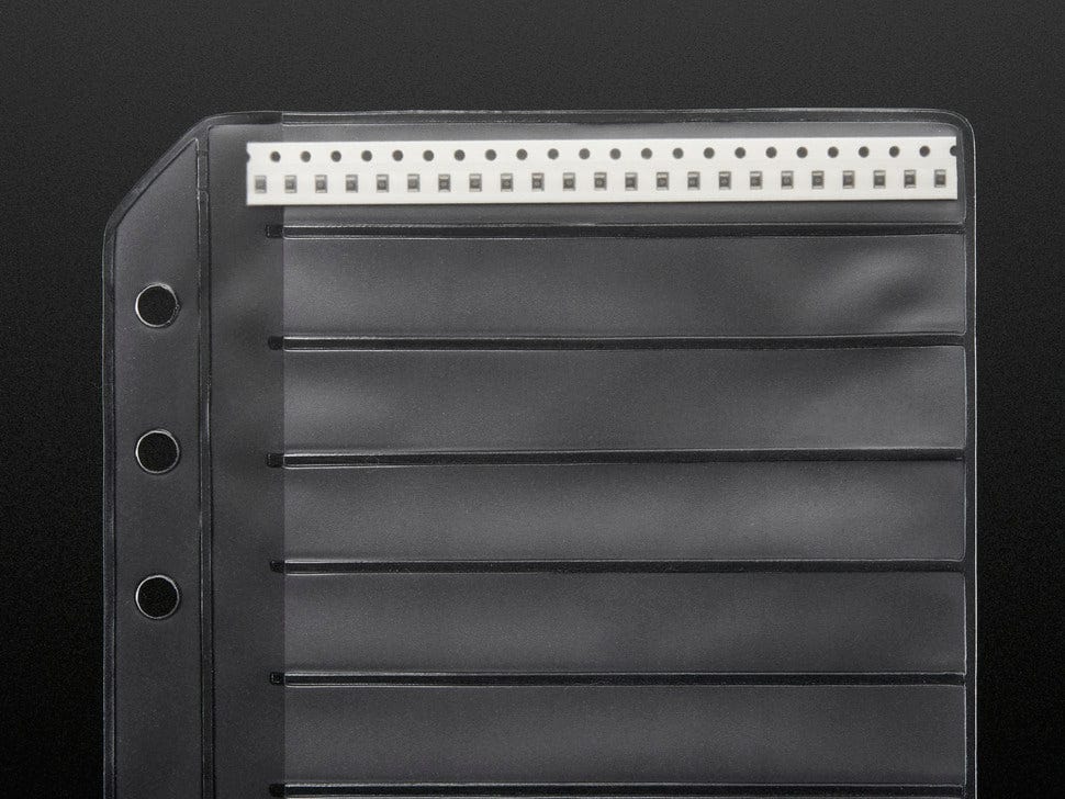 Blank SMT Storage Pages for 12 strips of 8mm Tape - 5 Pages by The Pi Hut - The Pi Hut