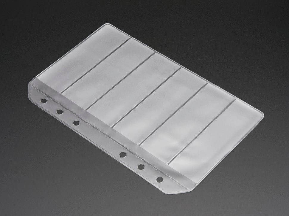 Blank SMT Storage Pages for 6 strips of 24mm Tape - 5 Pages by The Pi Hut - The Pi Hut
