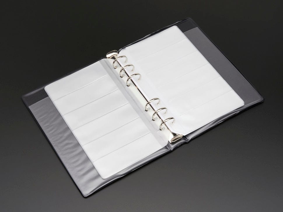 Blank SMT Storage Pages for 6 strips of 24mm Tape - 5 Pages by The Pi Hut - The Pi Hut