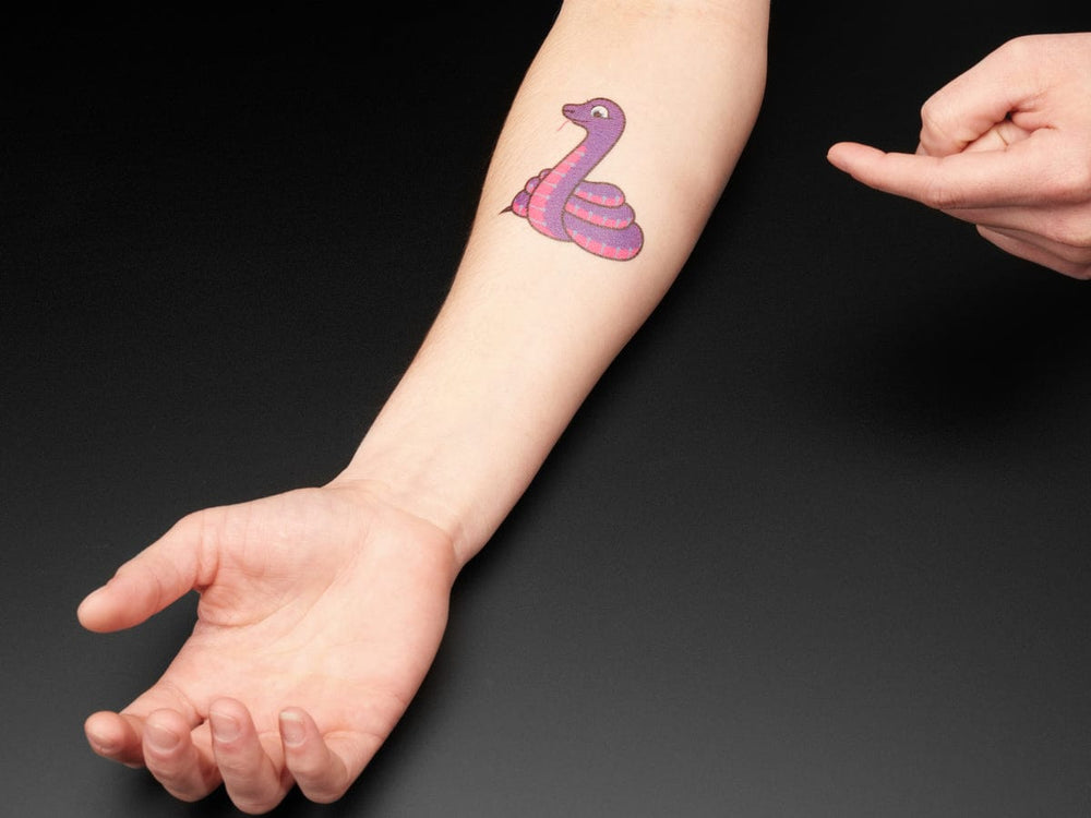 Blinka the CircuitPython Temporary Tattoo by Adafruit - The Pi Hut