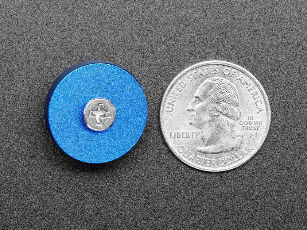 Blue Anodized Aluminum Bumper Feet - Pack of 2 by The Pi Hut - The Pi Hut