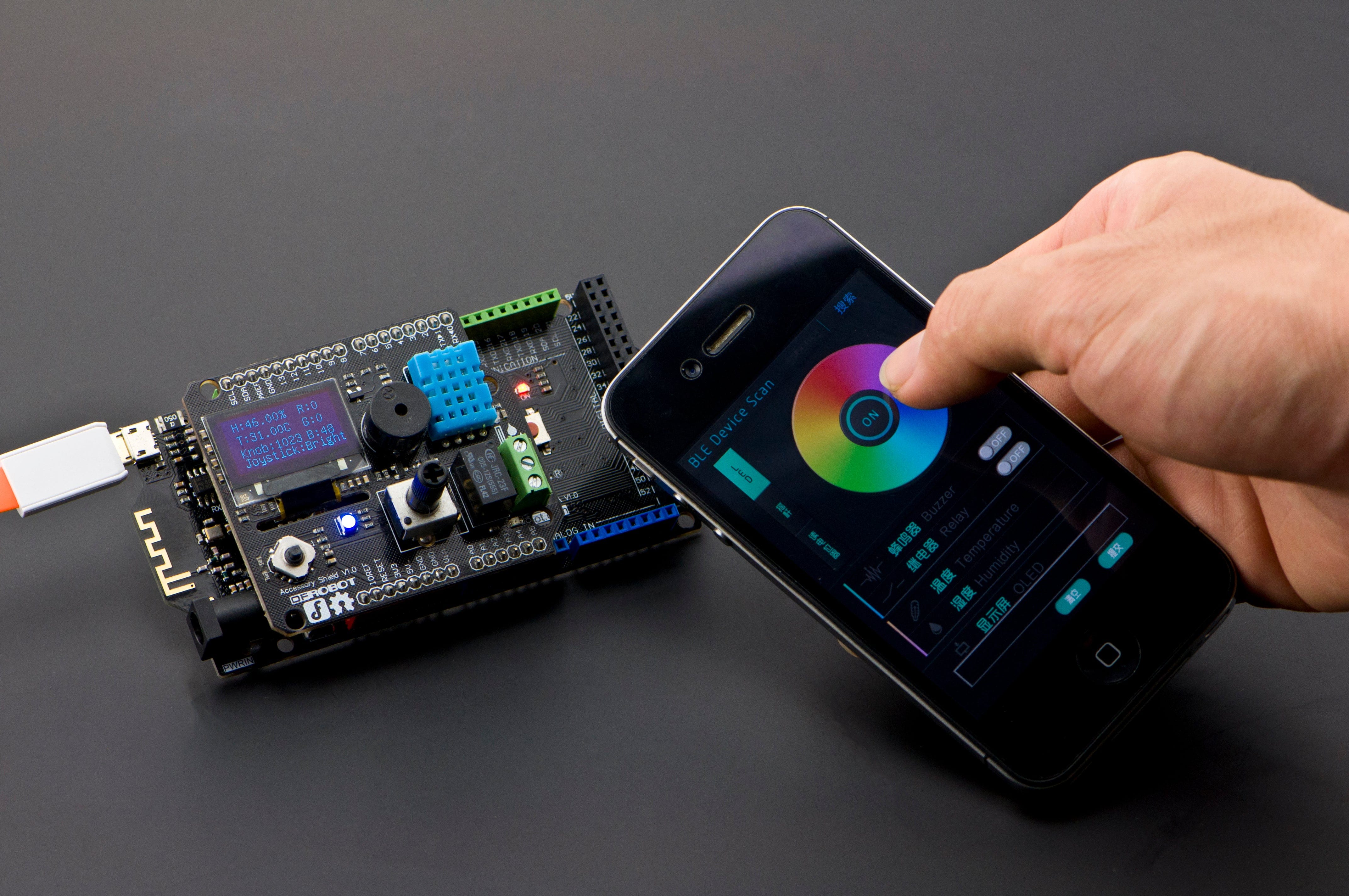 Bluno Mega 2560 -  Arduino Mega 2560 Compatible - Bluetooth 4.0 by DFRobot - The Pi Hut