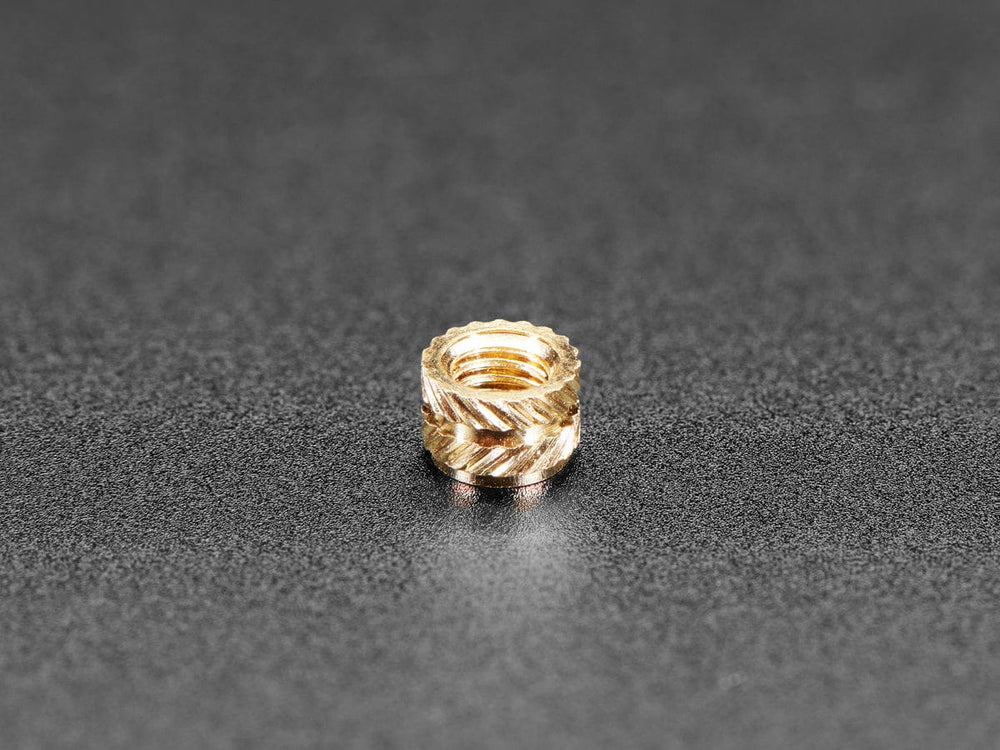 Brass Heat-Set Inserts for Plastic - M3 x 3mm - 50 pack by The Pi Hut - The Pi Hut