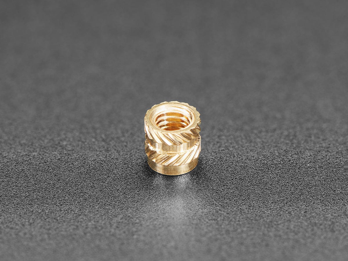 Brass Heat-Set Inserts for Plastic - M3 x 4mm - 50 pack by The Pi Hut - The Pi Hut