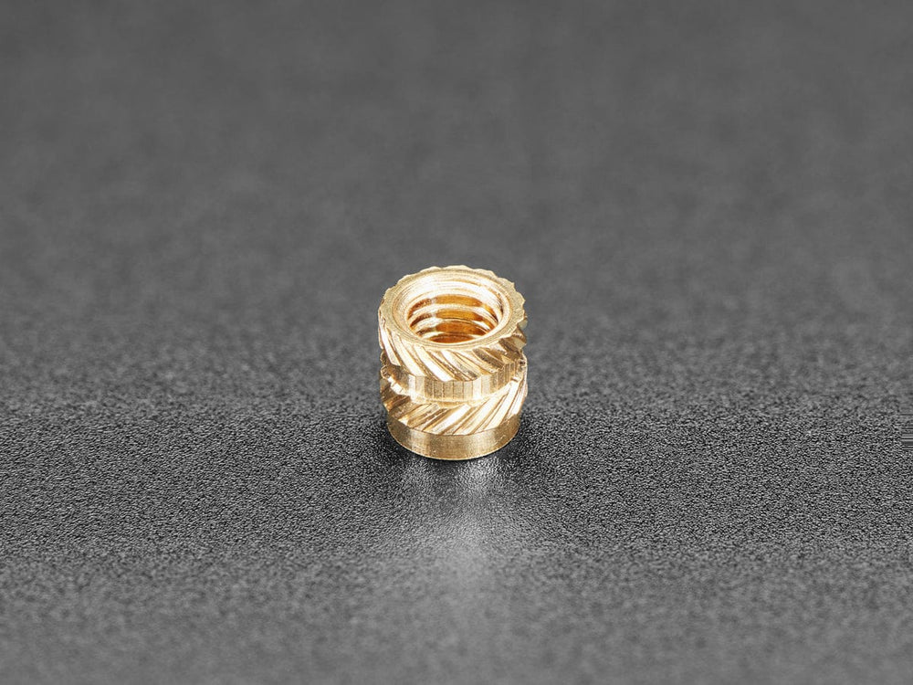 Brass Heat-Set Inserts for Plastic - M3 x 4mm - 50 pack by The Pi Hut - The Pi Hut