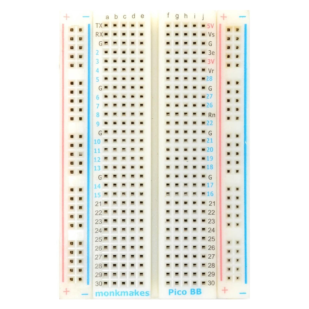 Breadboard for Pico by Monk Makes - The Pi Hut