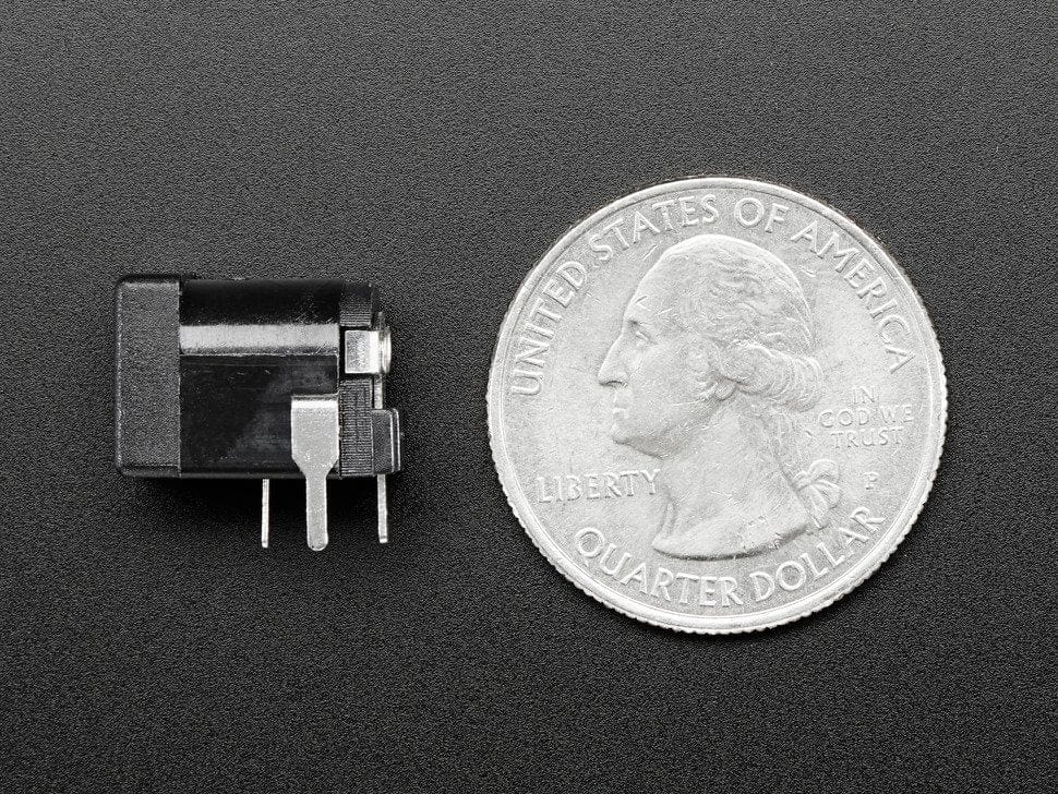 Breadboard-friendly 2.1mm DC barrel jack by The Pi Hut - The Pi Hut