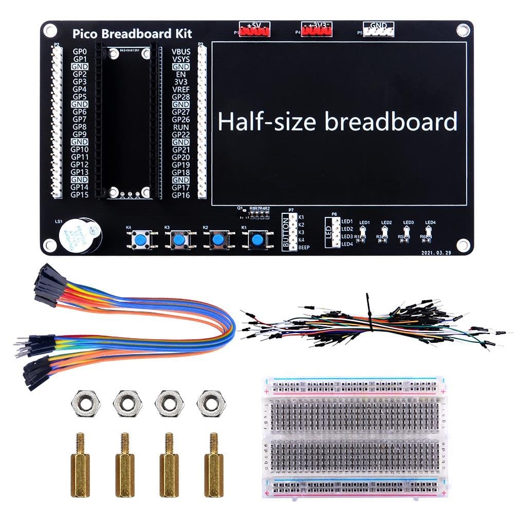 Breadboard Kit for Raspberry Pi Pico by 52Pi - The Pi Hut
