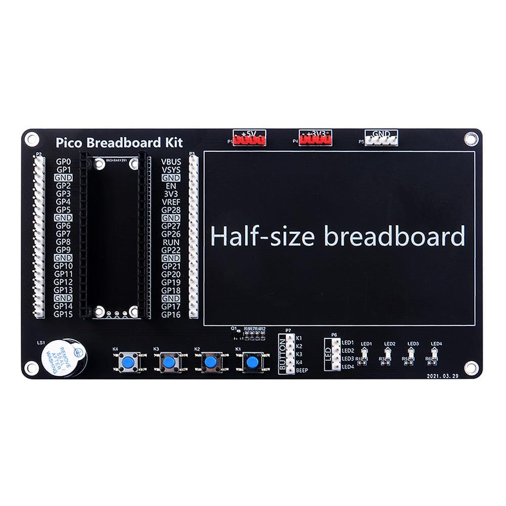 Breadboard Kit for Raspberry Pi Pico by 52Pi - The Pi Hut