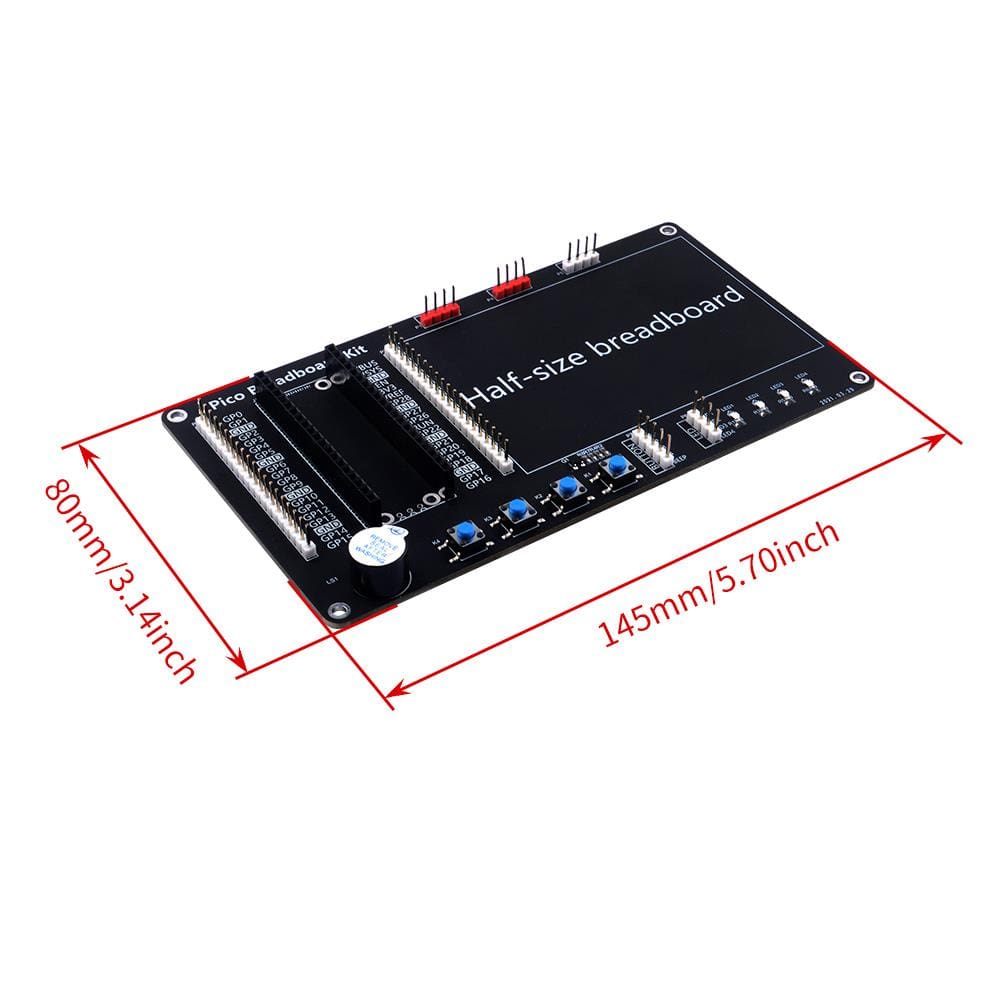 Breadboard Kit for Raspberry Pi Pico by 52Pi - The Pi Hut