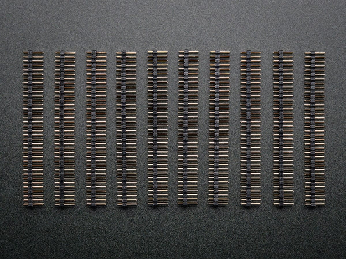 Break-away 0.1" 2x36-pin strip dual male header (10 pieces) by The Pi Hut - The Pi Hut