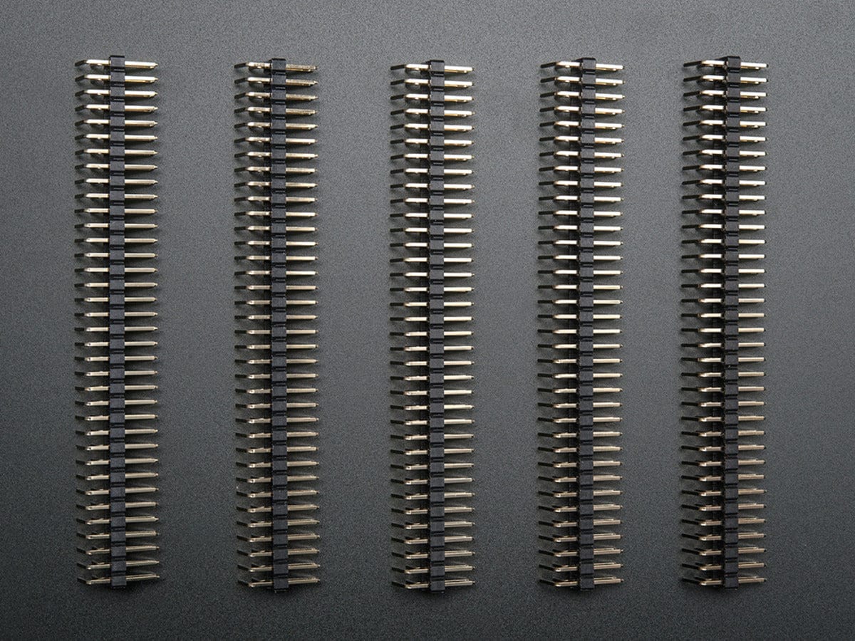 Break-away 0.1" 2x36-pin strip right-angle male header (5 pack) by The Pi Hut - The Pi Hut