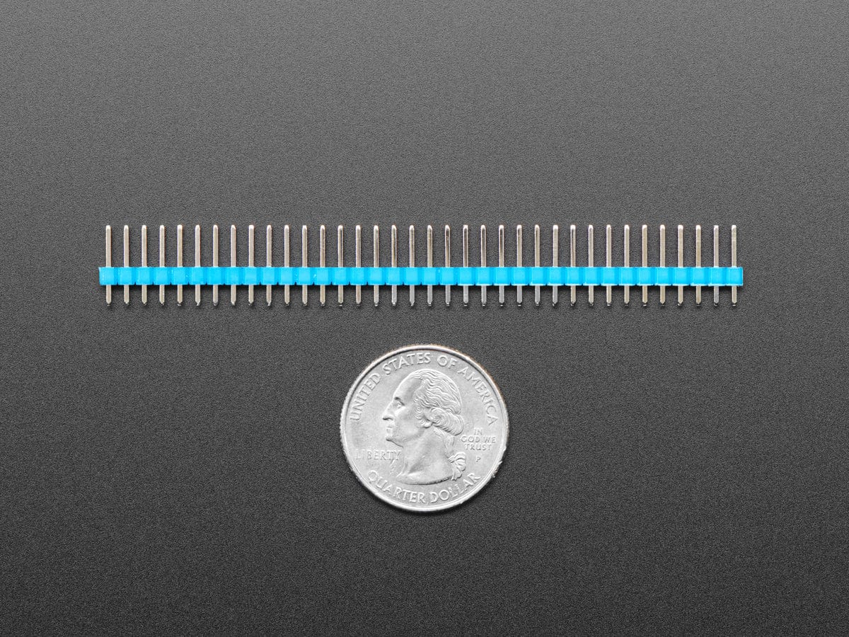 Break-away 0.1" 36-pin strip male header - Blue - 10 pack by The Pi Hut - The Pi Hut