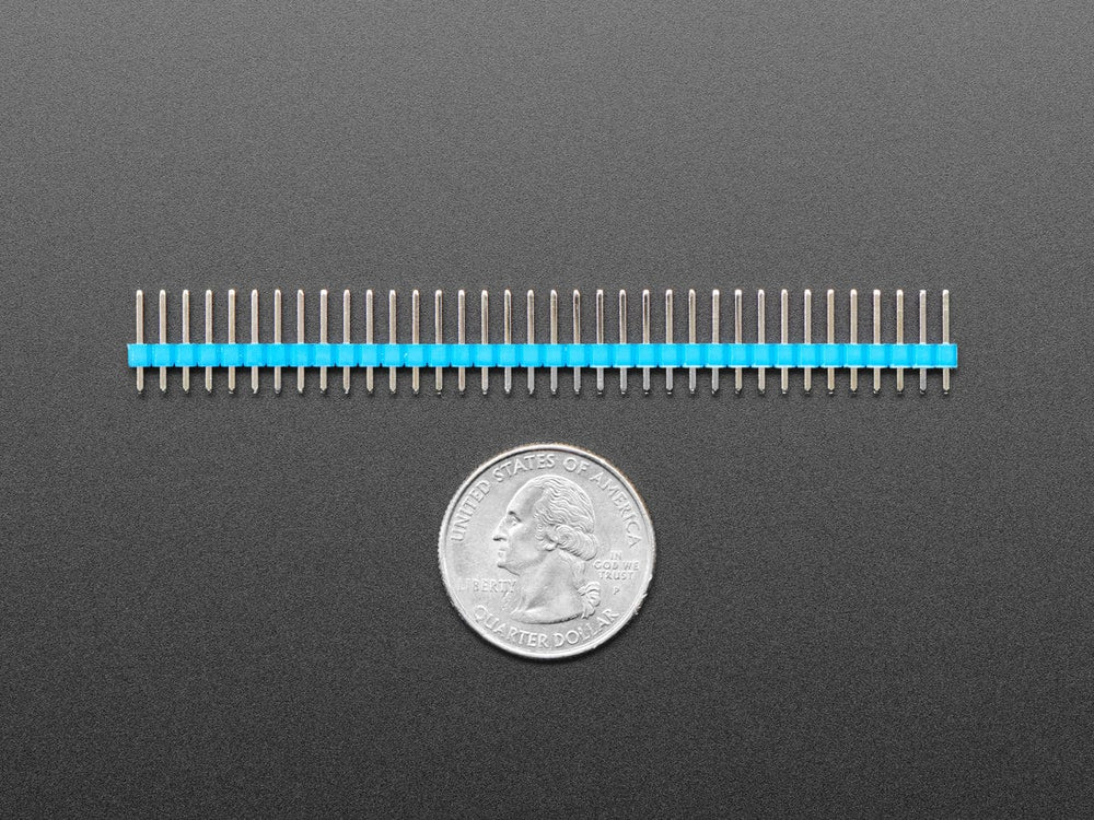 Break-away 0.1" 36-pin strip male header - Blue - 10 pack by The Pi Hut - The Pi Hut