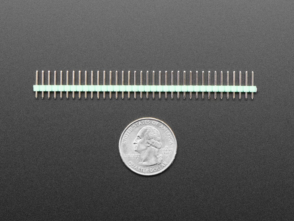 Break-away 0.1" 36-pin strip male header - Green - 10 pack by The Pi Hut - The Pi Hut