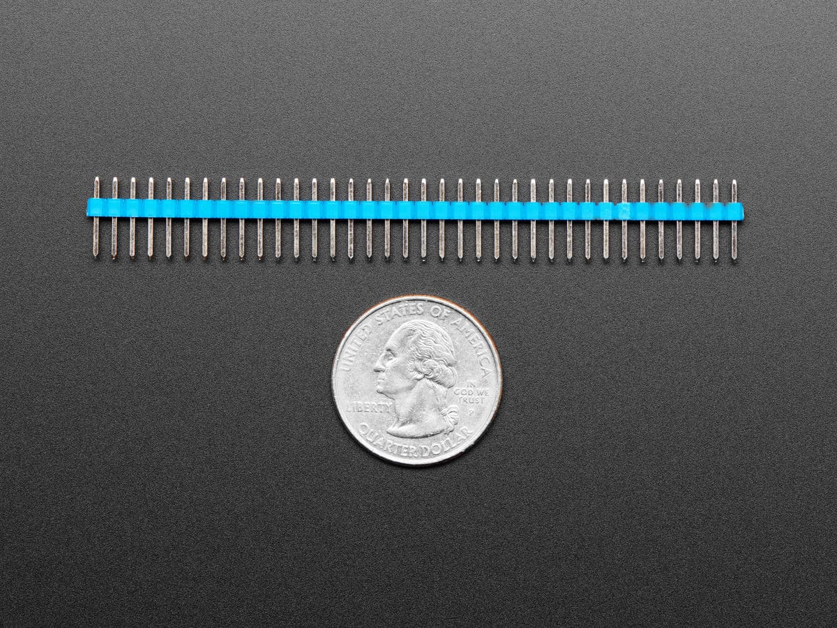 Break-away 0.1" 36-pin strip male header - Rainbow Combo 10 Pack by The Pi Hut - The Pi Hut