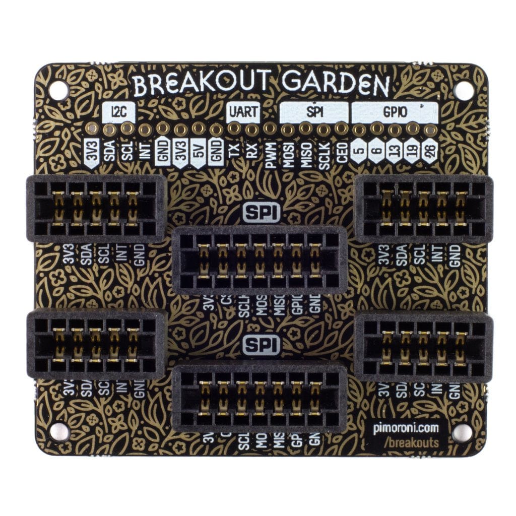 Breakout Garden for Raspberry Pi (I2C + SPI) by Pimoroni - The Pi Hut