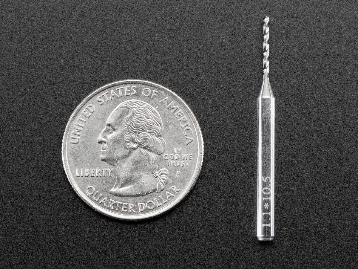Carbide PCB Drill Bit - 1.1mm by The Pi Hut - The Pi Hut