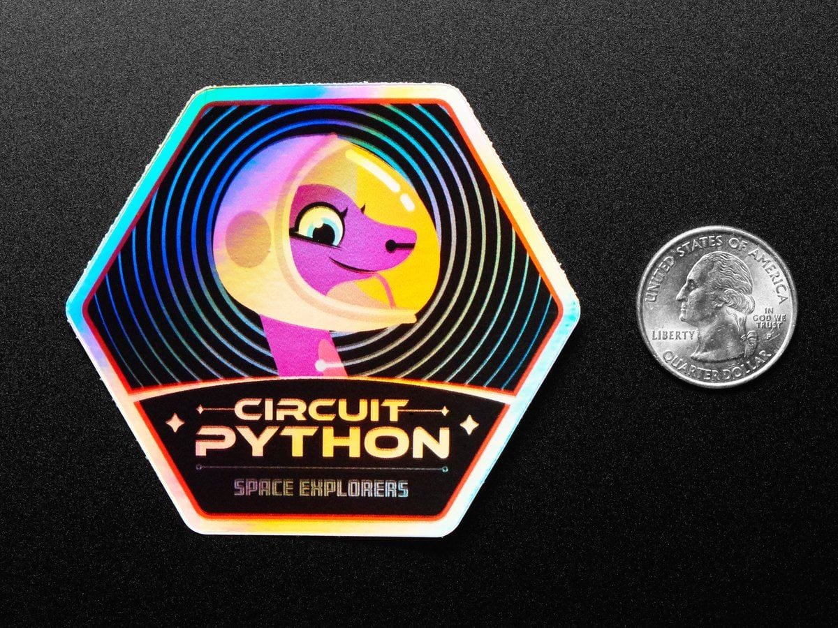 CircuitPython Space Explorers Sticker by Adafruit - The Pi Hut