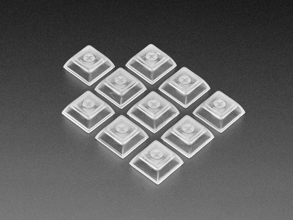 Clear DSA Keycaps for MX Compatible Switches - 10 pack by The Pi Hut - The Pi Hut