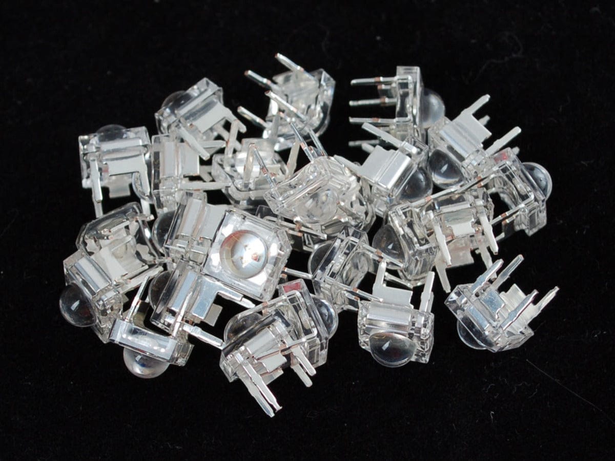 Clear 'Piranha' Super-flux RGB (tri-color) LED (25 pack) - The Pi Hut
