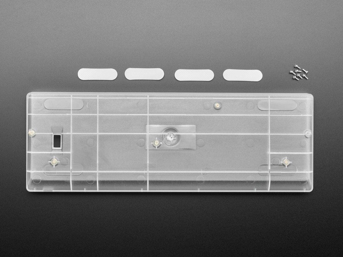 Clear Plastic 60% / GH60 Keyboard Shell by The Pi Hut - The Pi Hut