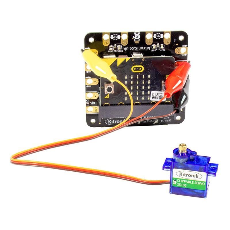 Clippable Servo for micro:bit by Kitronik - The Pi Hut