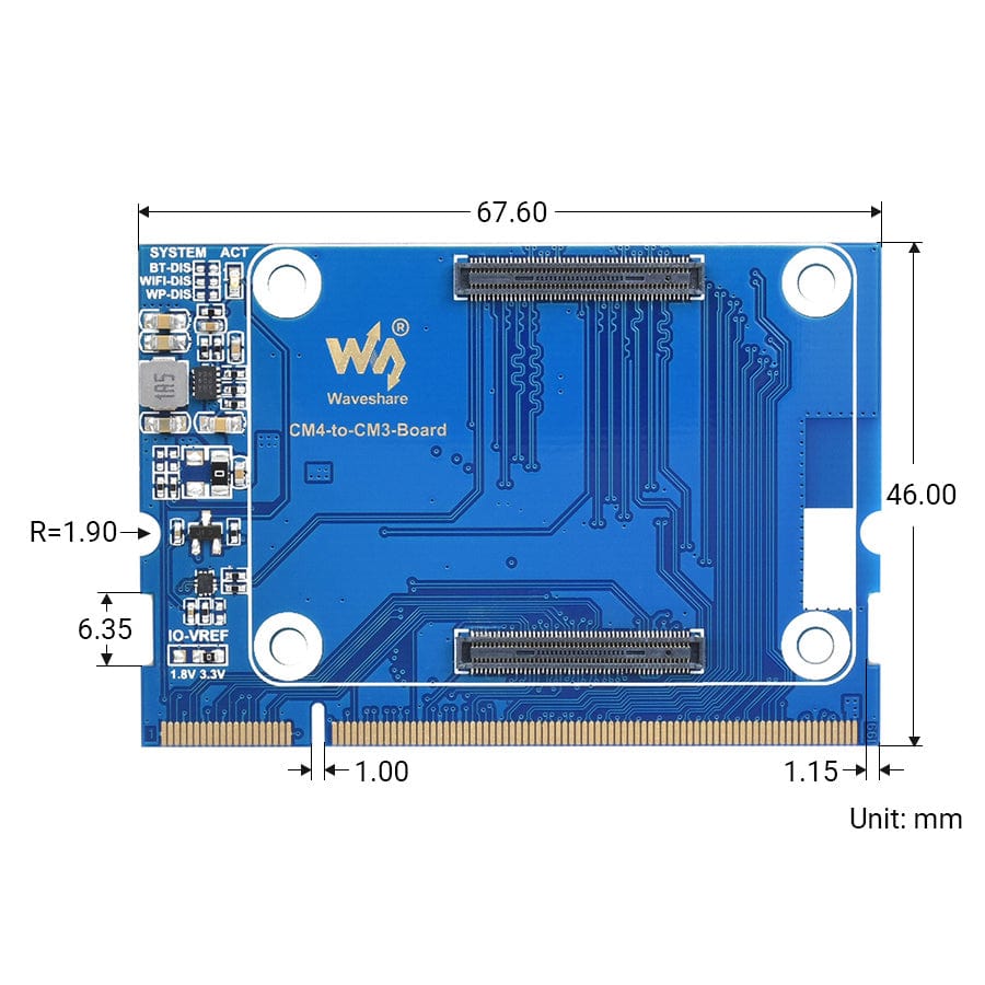 CM4 to CM3 Adapter by Waveshare - The Pi Hut