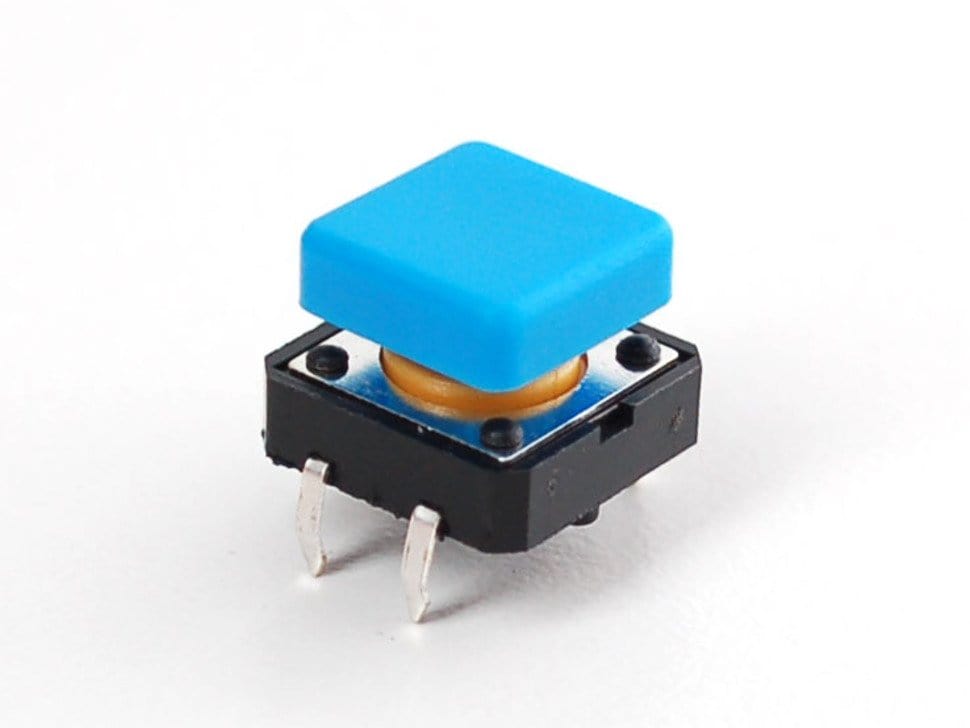 Colorful 12mm Square Tactile Button Switch Assortment - 15 pack by The Pi Hut - The Pi Hut