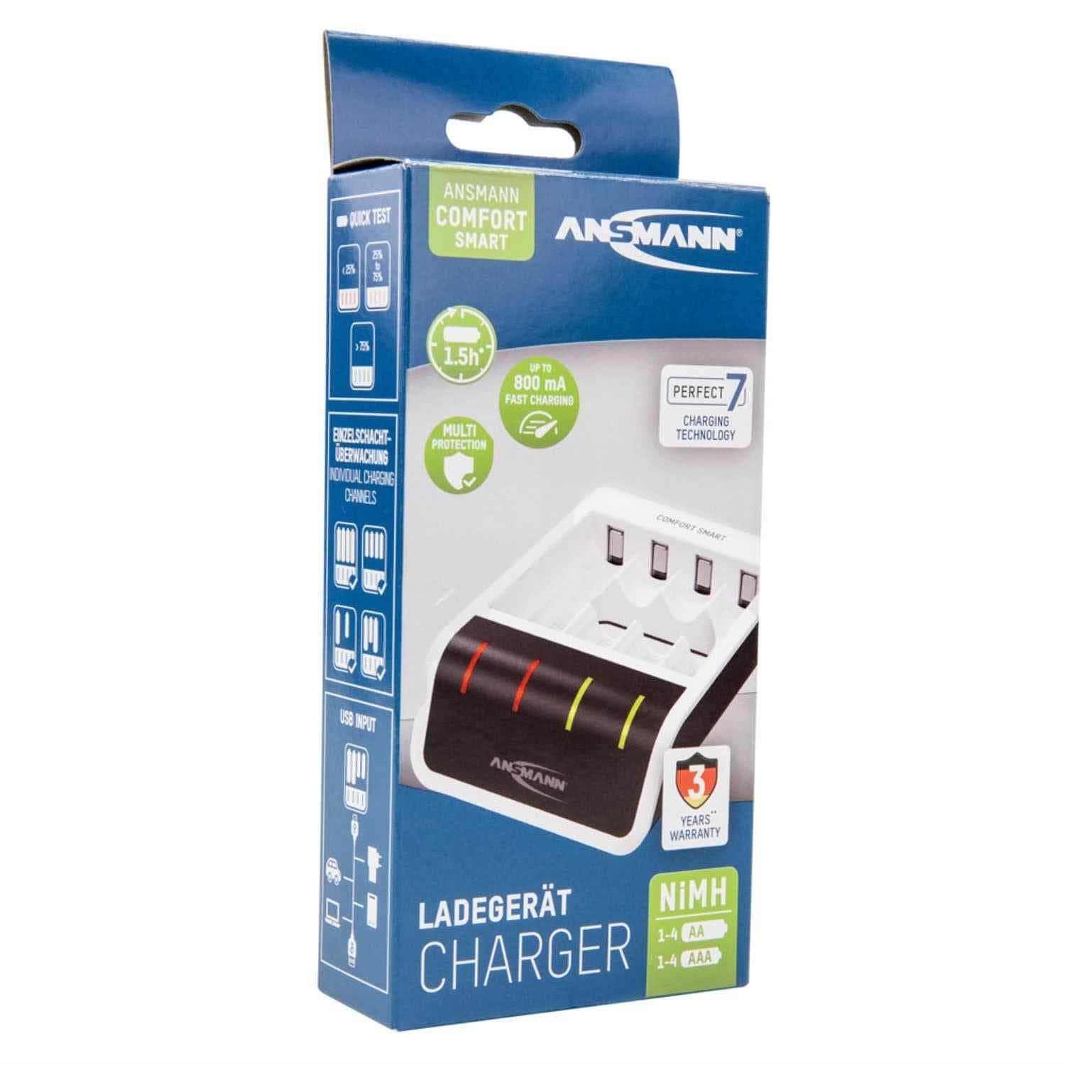 Comfort Smart AA/AAA NiMH Battery Charger - The Pi Hut