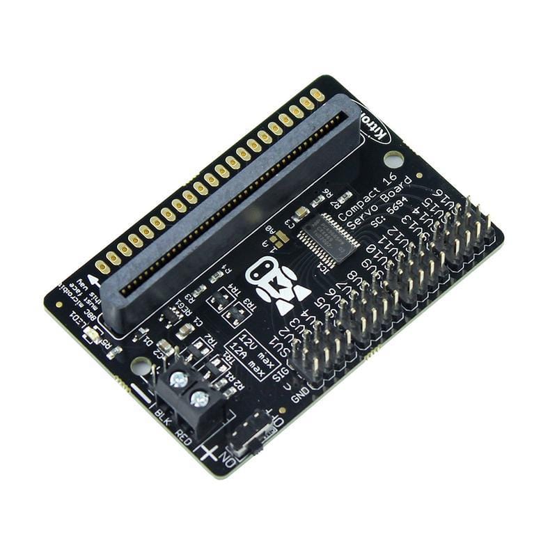 Compact 16 Servo Driver Board for the BBC micro:bit by Kitronik - The Pi Hut