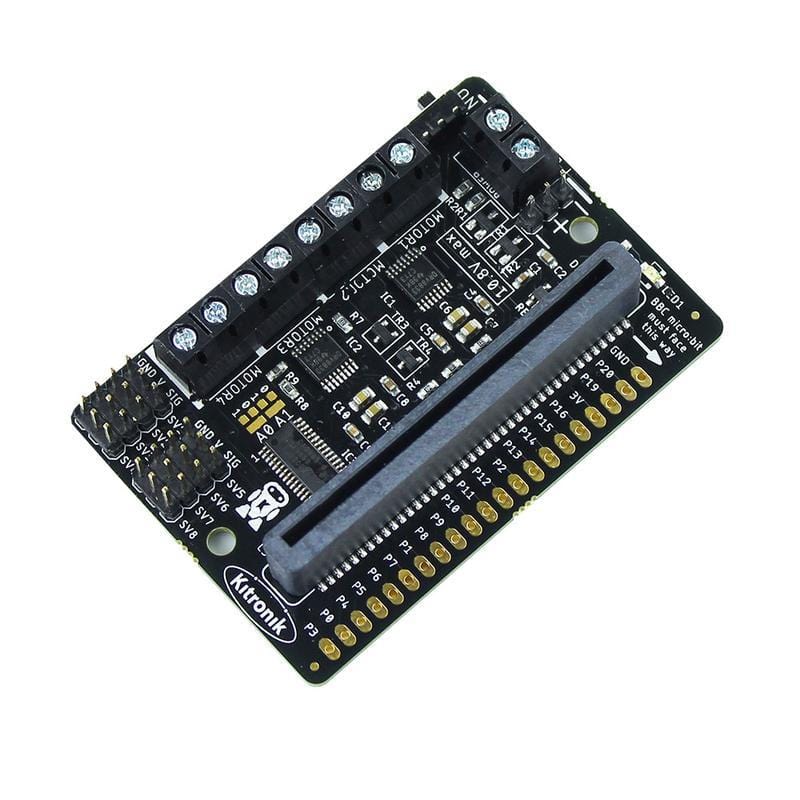 Compact All-In-One Robotics Board for BBC micro:bit by Kitronik - The Pi Hut