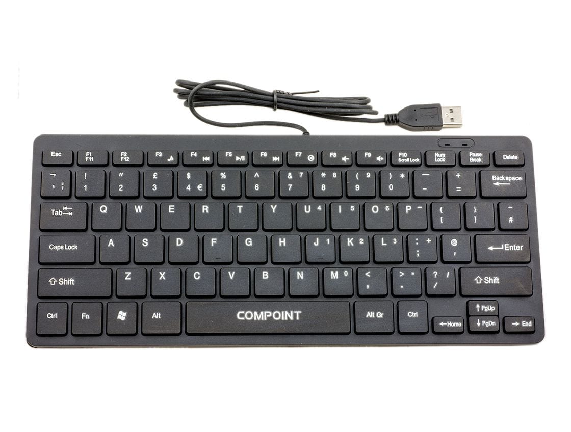 Compact Keyboard Wired USB by ModMyPi - The Pi Hut