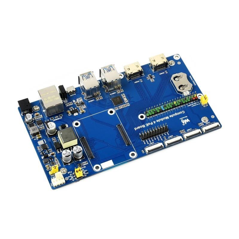 Compute Module 4 IO Board with PoE by Waveshare - The Pi Hut