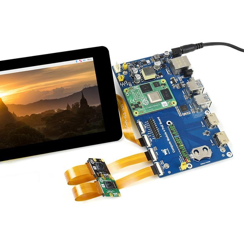 Compute Module 4 IO Board with PoE by Waveshare - The Pi Hut