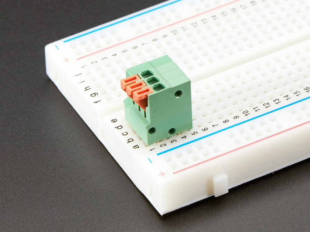 Configurable Spring Terminal Blocks - 3 Pin 0.1" Pitch x 5 by The Pi Hut - The Pi Hut