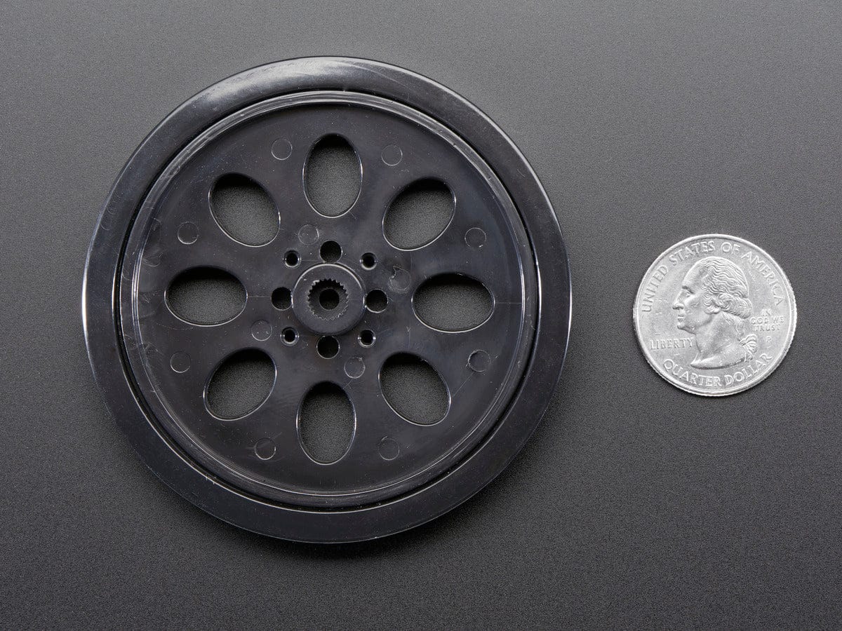 Continuous Rotation Servo Wheel by The Pi Hut - The Pi Hut