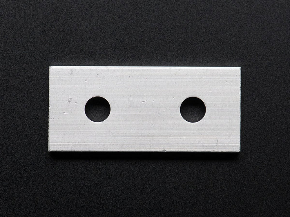 Coupling Plate - 2 Holes - 20x20 Aluminum Extrusion by The Pi Hut - The Pi Hut
