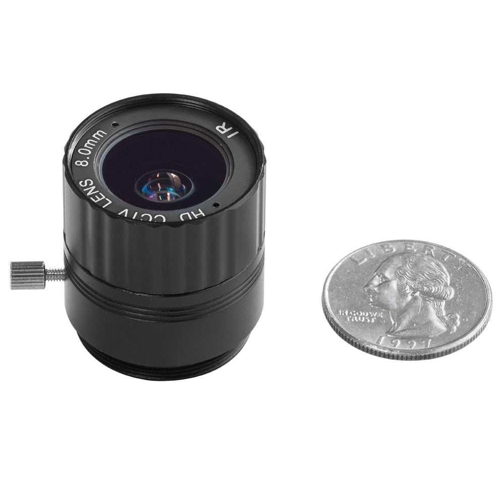 CS-Mount Lens for Raspberry Pi HQ Camera - 8mm Focal Length by Arducam - The Pi Hut