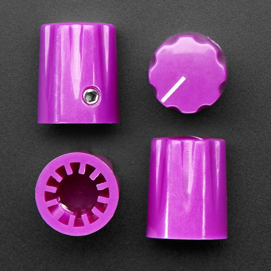 Violet Micro Potentiometer Knob - 4 pack by The Pi Hut - The Pi Hut