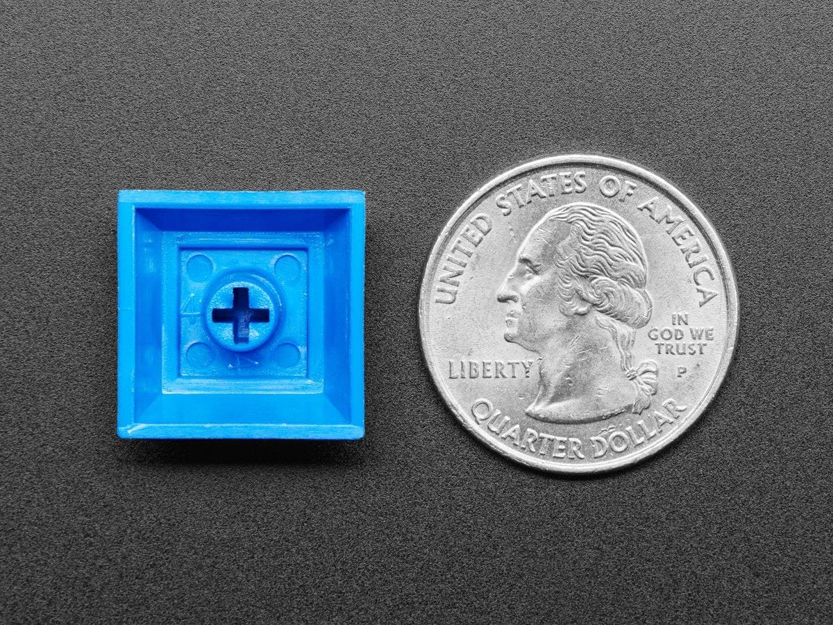 Dark Blue DSA Keycaps for MX Compatible Switches - 10 pack by The Pi Hut - The Pi Hut