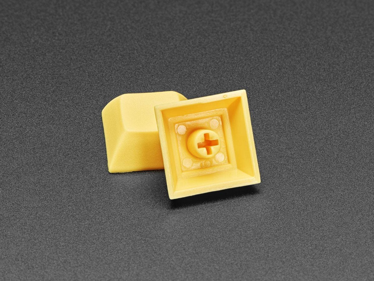 Dark Yellow DSA Keycaps for MX Compatible Switches - 10 pack by The Pi Hut - The Pi Hut