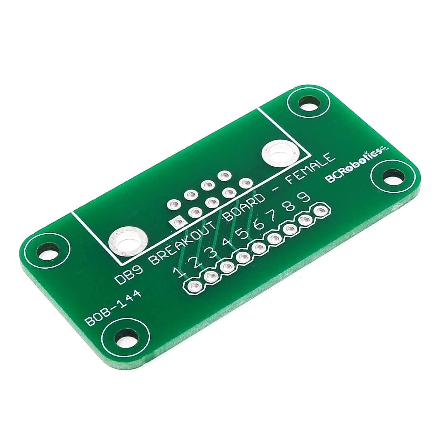DB9 Breakout Board PCB - Female by BCRobotics - The Pi Hut