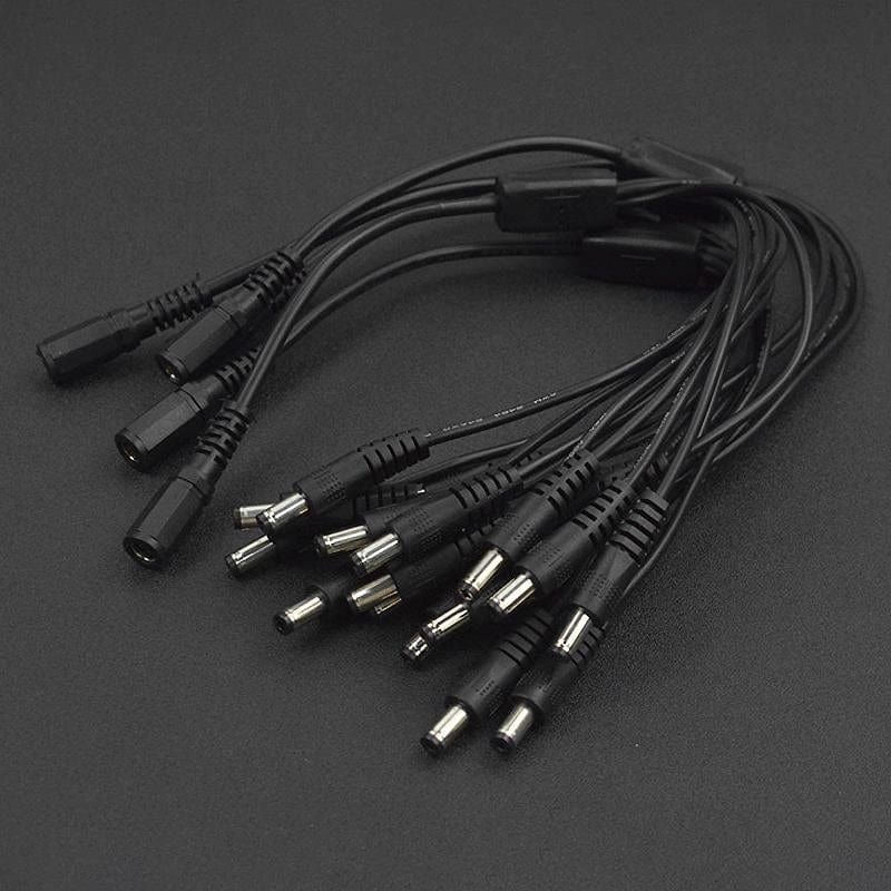 DC Barrel Jack Splitter Cables (1 Female to 4 Male, 5-pack) by DFRobot - The Pi Hut