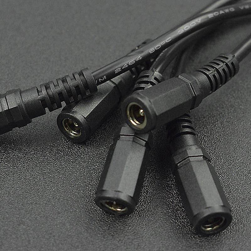 DC Barrel Jack Splitter Cables (1 Female to 3 Male, 5-pack) by DFRobot - The Pi Hut
