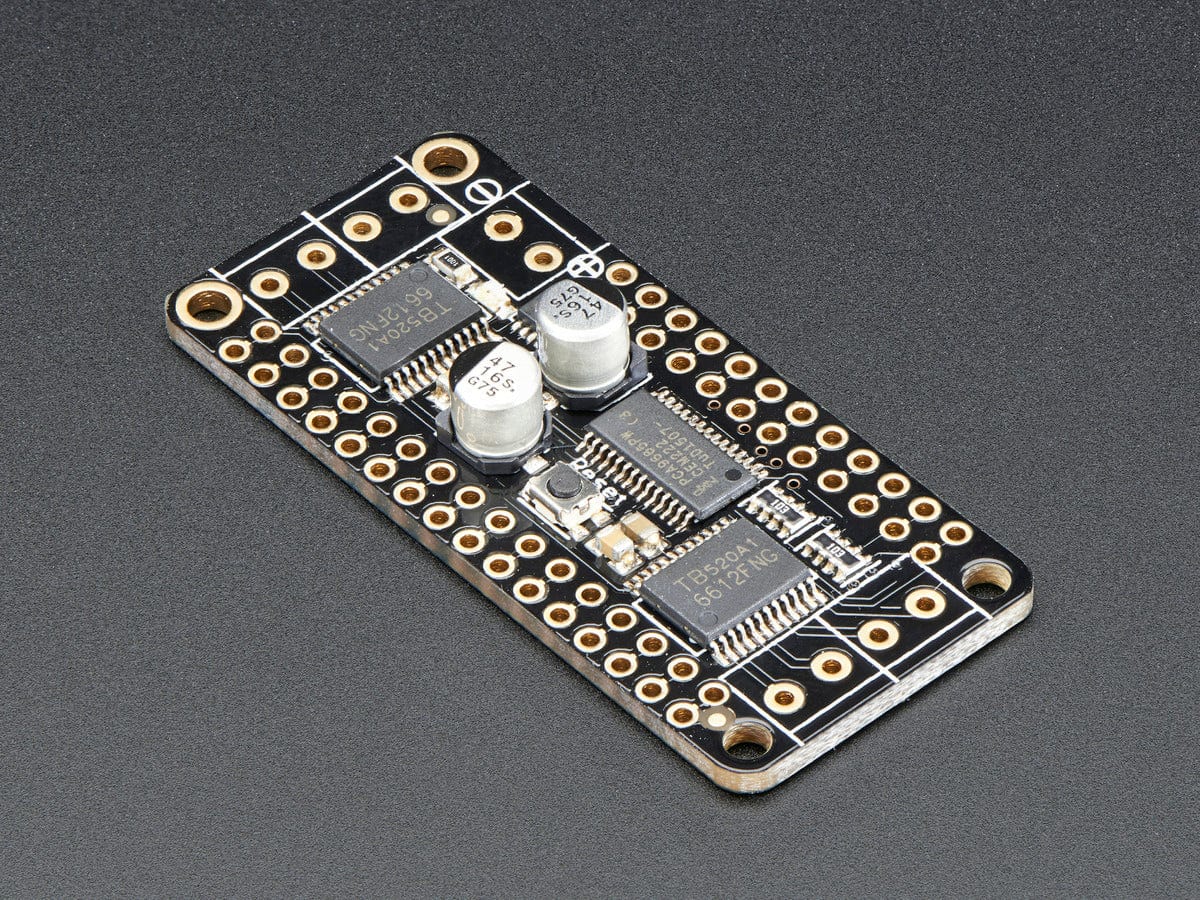 DC Motor + Stepper FeatherWing Add-on For All Feather Boards - The Pi Hut